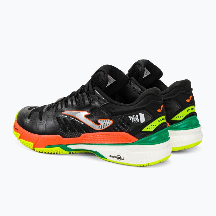 Joma T.Slam 2201 pantofi de tenis pentru bărbați negru și portocaliu TSLAMW2201P 3