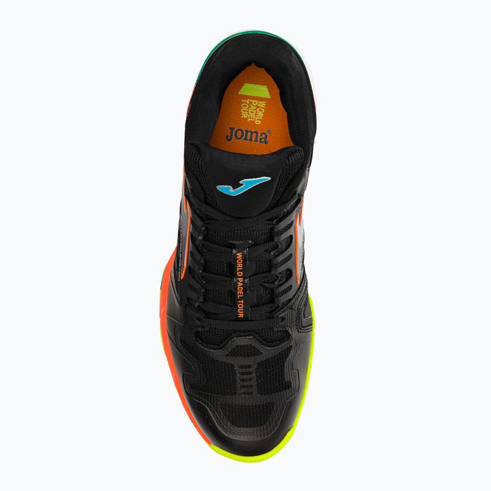 Joma T.Slam 2201 pantofi de tenis pentru bărbați negru și portocaliu TSLAMW2201P 6