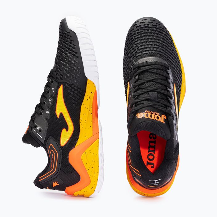 Joma T.Ace 2301 pantofi de tenis pentru bărbați negru și portocaliu TACES2301T 13
