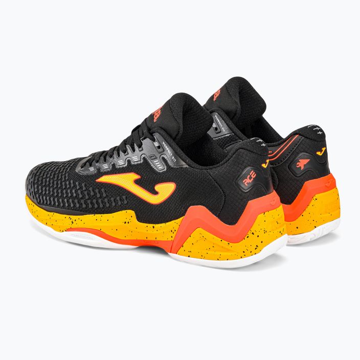 Joma T.Ace 2301 pantofi de tenis pentru bărbați negru și portocaliu TACES2301T 3
