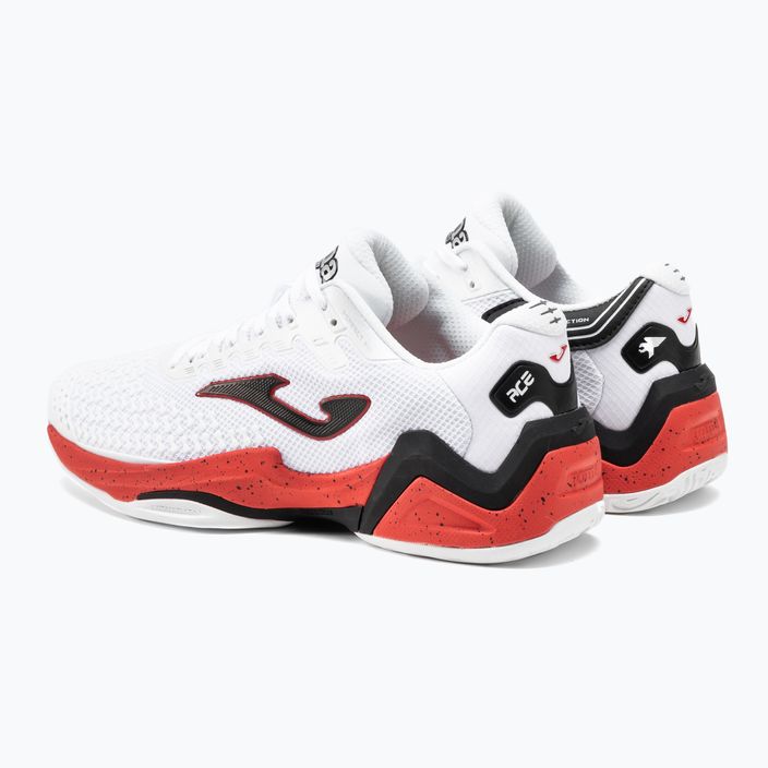 Joma T.Ace pantofi de tenis pentru bărbați alb și roșu TACES2302T 3