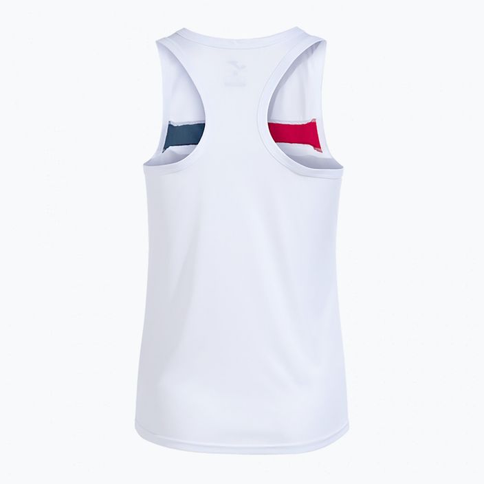 Tank top de tenis pentru femei  Joma Court Sleeveless white/red 2