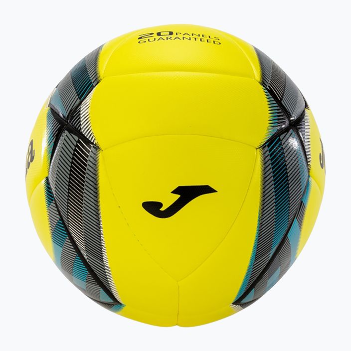 Minge de fotbal Joma Evolution III yellow/black/blue mărime 5 2