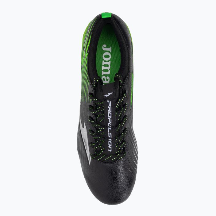 Joma Propulsion Cup FG negru/verde fluor pentru bărbați ghete de fotbal 6