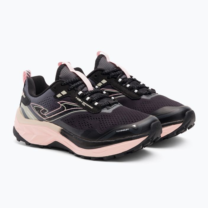 Pantofi de alergare pentru femei Joma Tundra negru/roz 4