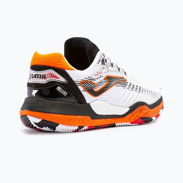 Pantofi de tenis pentru bărbați Joma Point alb/negru/portocaliu 13