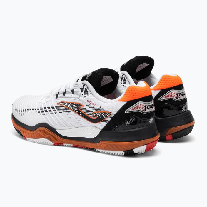 Pantofi de tenis pentru bărbați Joma Point alb/negru/portocaliu 3