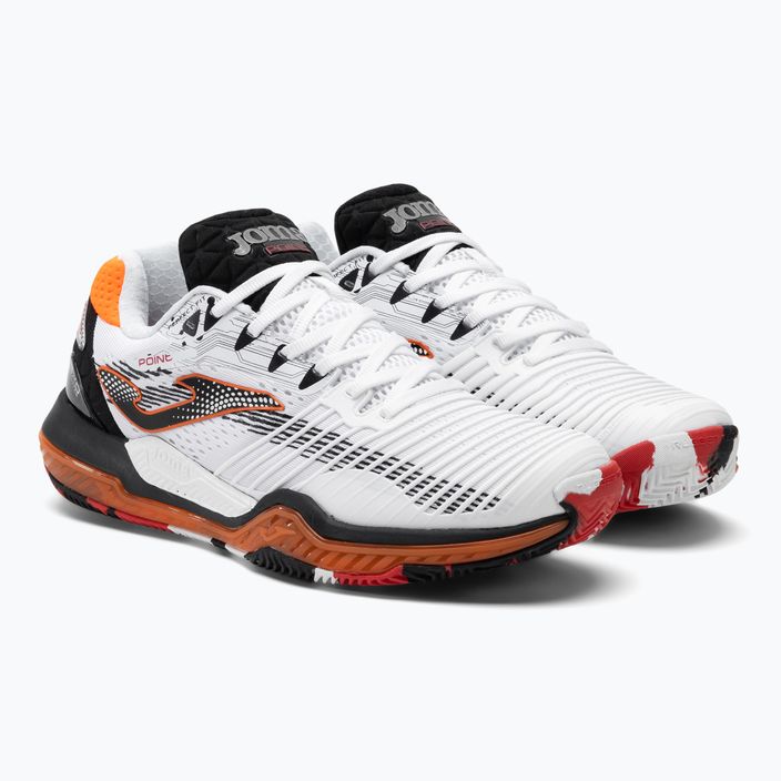 Pantofi de tenis pentru bărbați Joma Point alb/negru/portocaliu 4