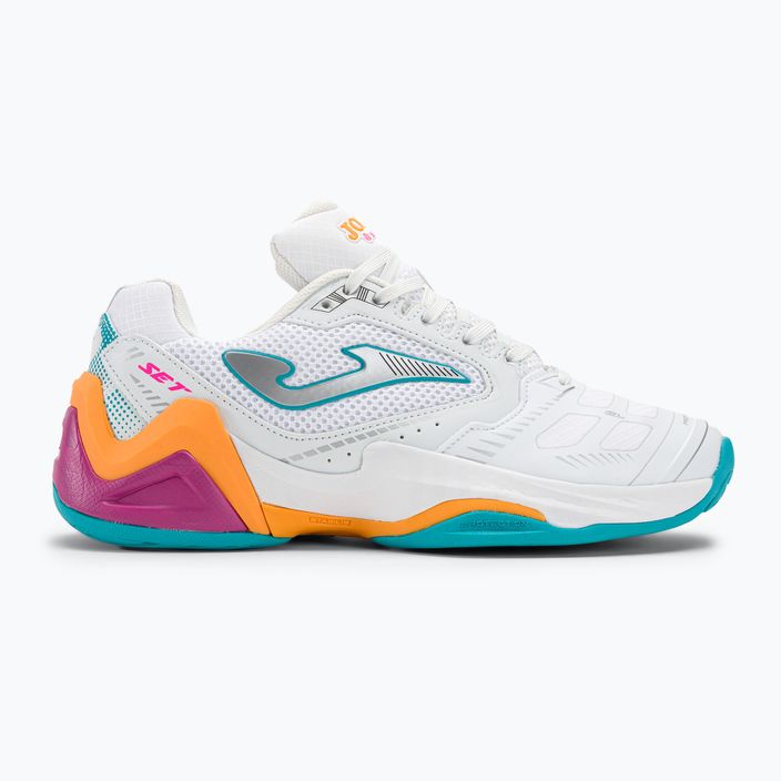 Pantofi de tenis pentru femei Joma Set Lady AC alb/portocaliu 2