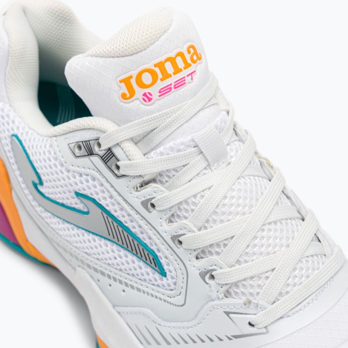 Pantofi de tenis pentru femei Joma Set Lady AC alb/portocaliu 8