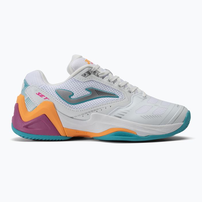 Pantofi de tenis pentru femei Joma Set Lady alb/portocaliu 2