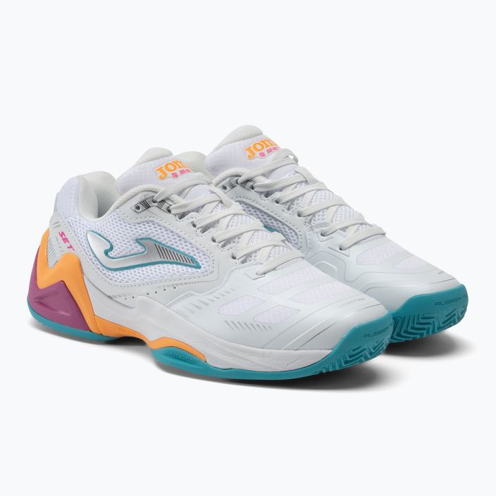 Pantofi de tenis pentru femei Joma Set Lady alb/portocaliu 4