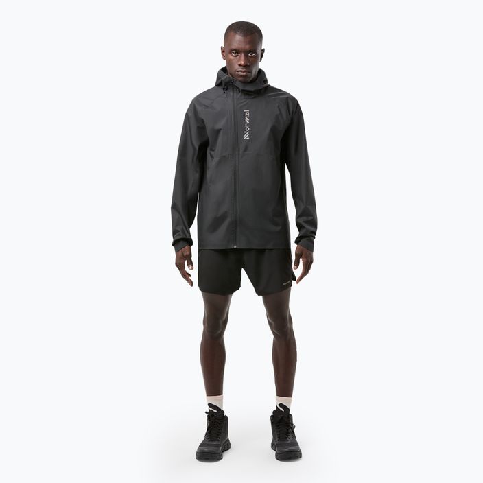 Jachetă de alergat pentru bărbați NNormal Trail Rain black 2