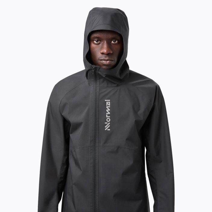 Jachetă de alergat pentru bărbați NNormal Trail Rain black 5