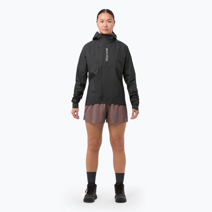Jachetă de alergat pentru femei NNormal Trail Rain black 2