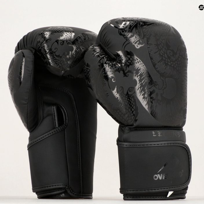 Overlord Legend mănuși de box din piele sintetică negru 100001-BK/10OZ 11