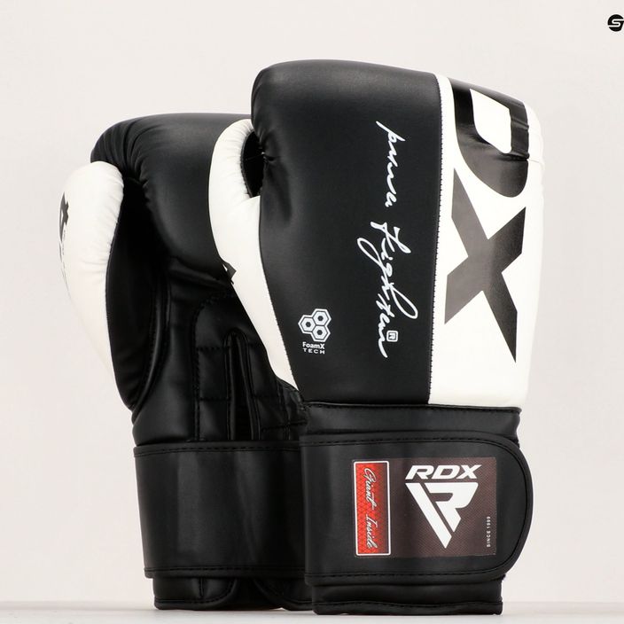 RDX REX F4 alb și negru mănuși de box BGR-F4B-10OZ 8