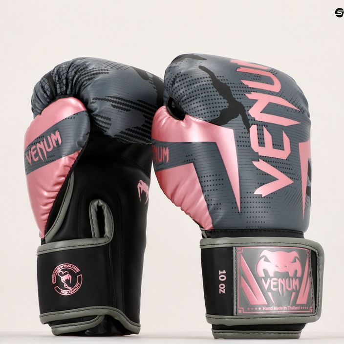 Venum Elite mănuși de box pentru bărbați negru și roz 1392-537 13