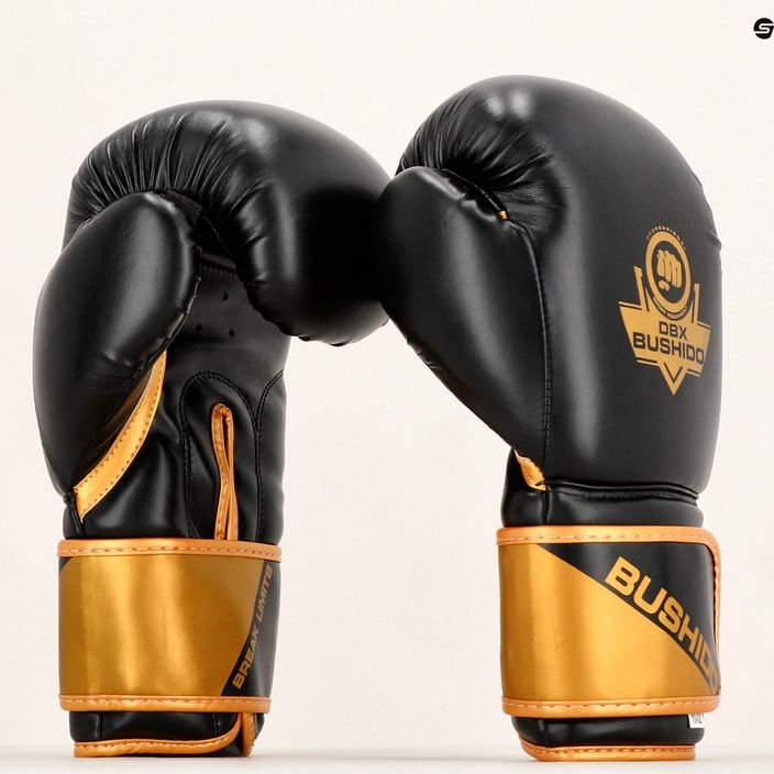 Mănuși de box DBX BUSHIDO B-2v10 negru-auriu 13