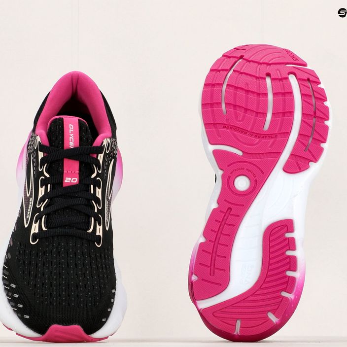Pantofi de alergare pentru femei Brooks Glycerin 20 negru/fucsia/linen 13