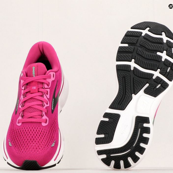 Brooks Ghost 15 pantofi de alergare pentru femei roz/festival fucsia/negru 19