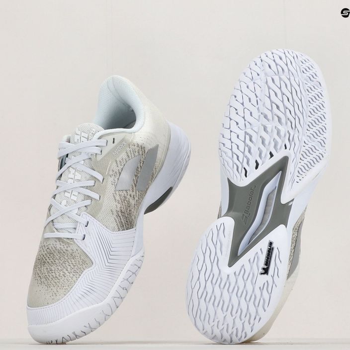 Pantofi de tenis pentru bărbați Babolat 21 Jet Mach 3 AC alb/argintiu 16