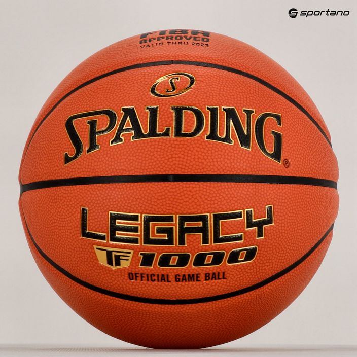 Spalding TF-1000 Legacy Logo FIBA baschet portocaliu 76963Z 5