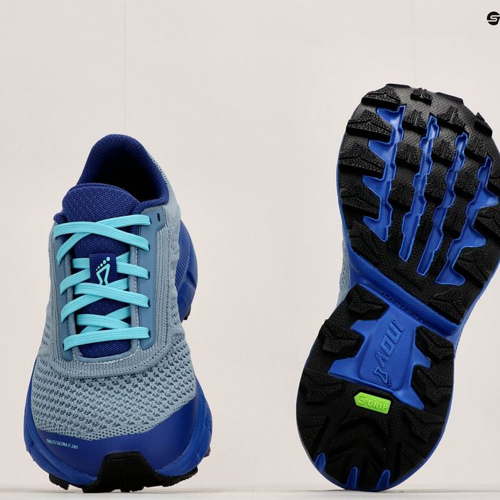 Pantofi de alergare pentru femei Inov-8 Trailfly Ultra G 280 albastru deschis/albastru 20