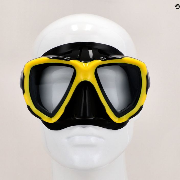 Mască de snorkeling Mares Trygon negru și galben 411262 9