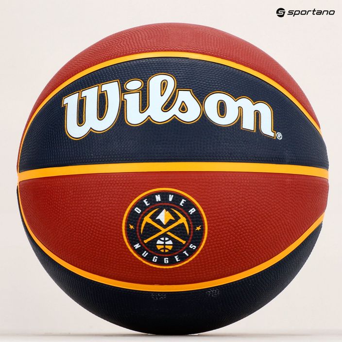 Wilson NBA NBA Team Tribute Denver Nuggets baschet albastru WTB1300XBDEN 6
