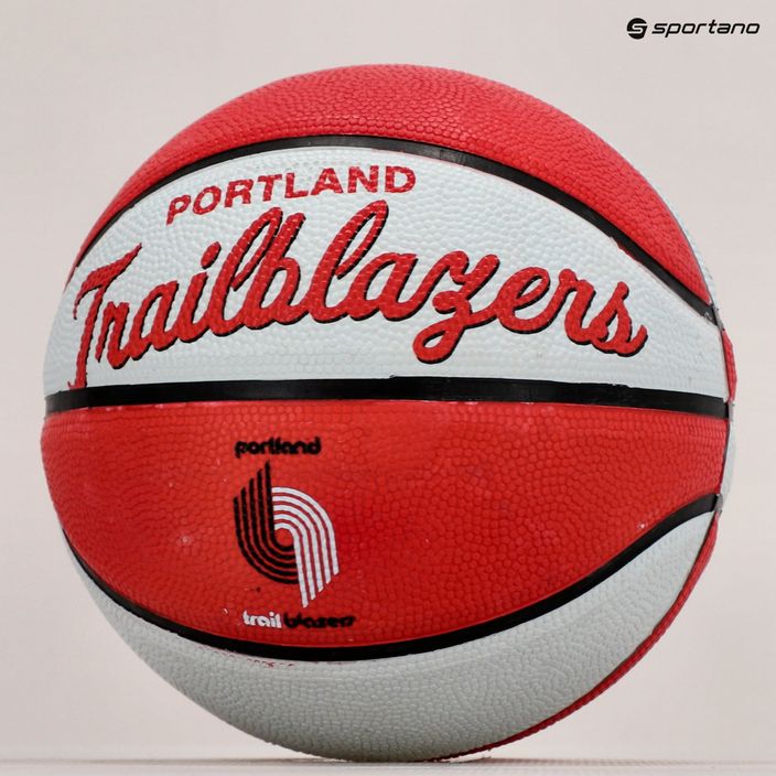 Wilson NBA Team Retro Mini Portland Trail Blazers Baschet Roșu WTB3200XBPOR 5