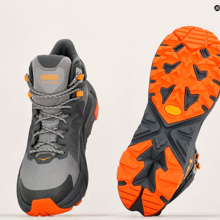 Cizme de trekking pentru bărbați HOKA Trail Code GTX castlerock/persimmon orange 20