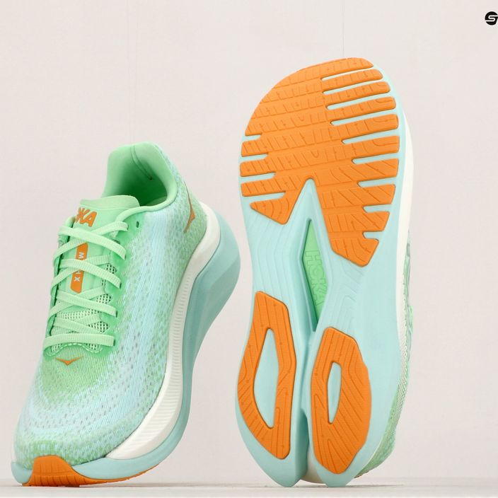 Pantofi de alergare pentru femei HOKA Mach X lime glow/sunlit ocean 21