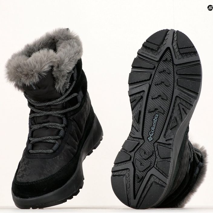 Columbia Slopeside Peak Luxe cizme de zăpadă pentru femei negru/grafit 22