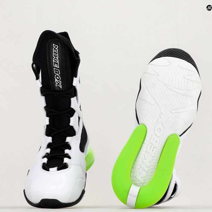 Pantofi Nike Air Max Box pentru femei, alb/negru/verde electric 19