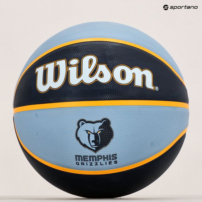 Mingea de baschet Wilson NBA Team Tribute Memphis Grizzlies, albastru marin WTB1300XBMEM 6
