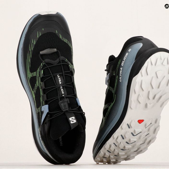 Pantofi de alergare pentru bărbați Salomon Ultra Glide 2 negru/piatră de cremene/gecko verde 21