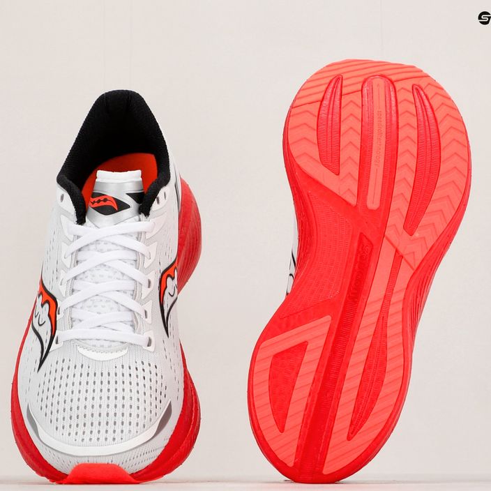 Pantofi de alergare pentru bărbați Saucony Endorphin Speed 3 alb/blck/vizi 12