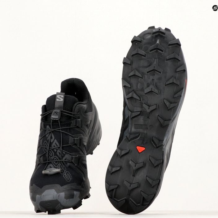 Pantofi de alergare pentru bărbați Salomon Speedcross 6 negru/negru/fantomă 15