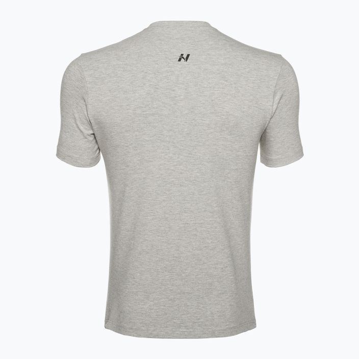 Tricou de antrenament pentru bărbați NEBBIA Minimalist Logo gri deschis 5
