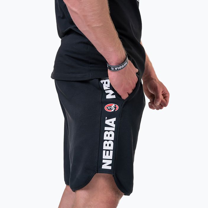 Pantaloni scurți de antrenament pentru bărbați NEBBIA Legend-Approved negru 1950130 3
