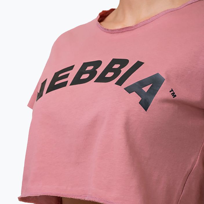 NEBBIA bluză de femei Loose Fit & Sporty Crop Top roz 5830710 3