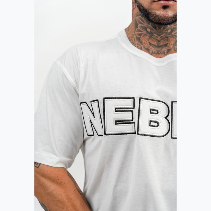 Tricou pentru bărbați NEBBIA Legacy white 4