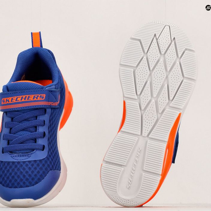 Pantofi de antrenament pentru copii SKECHERS Microspec Max Gorvix royal/orange pentru copii 12