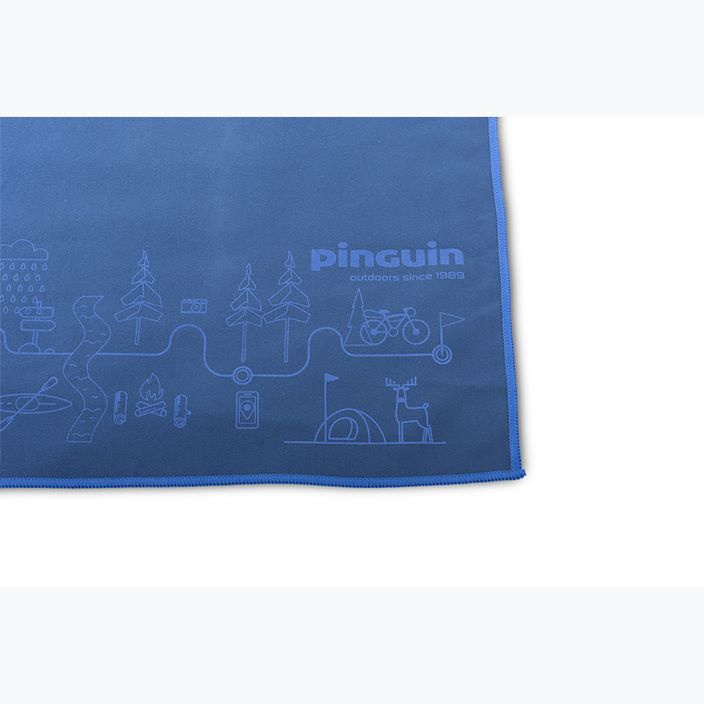 Pinguin Micro Towel Map XL prosop cu uscare rapidă albastru 2