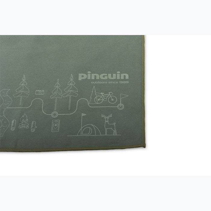 Pinguin Micro Towel Map XL prosop cu uscare rapidă gri 2