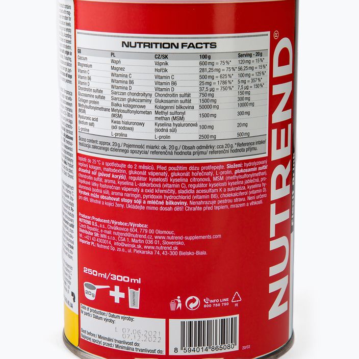 Flexit Drink Nutrend 400g regenerare articulară regenerare grapefruit VS-015-400-G 3