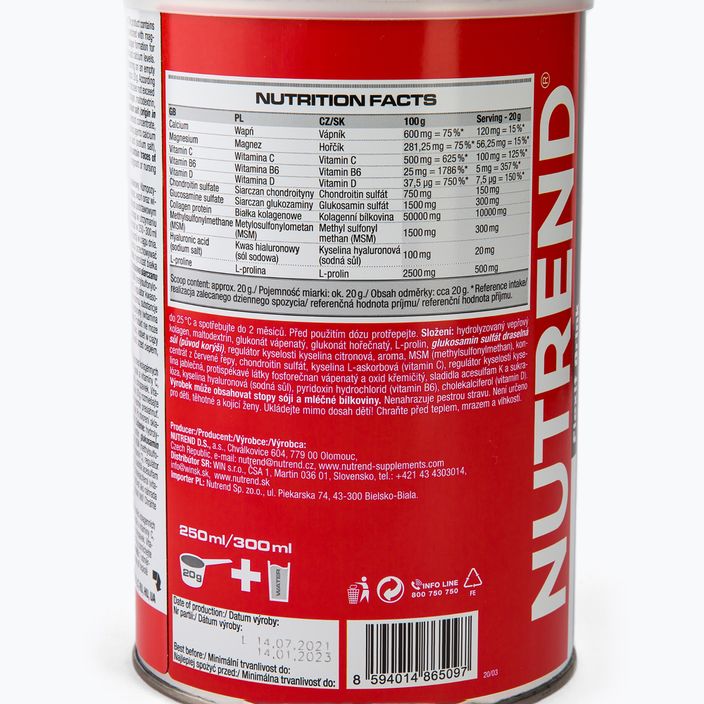 Flexit Drink Nutrend 400g regenerare articulară căpșuni VS-015-400-JH 3