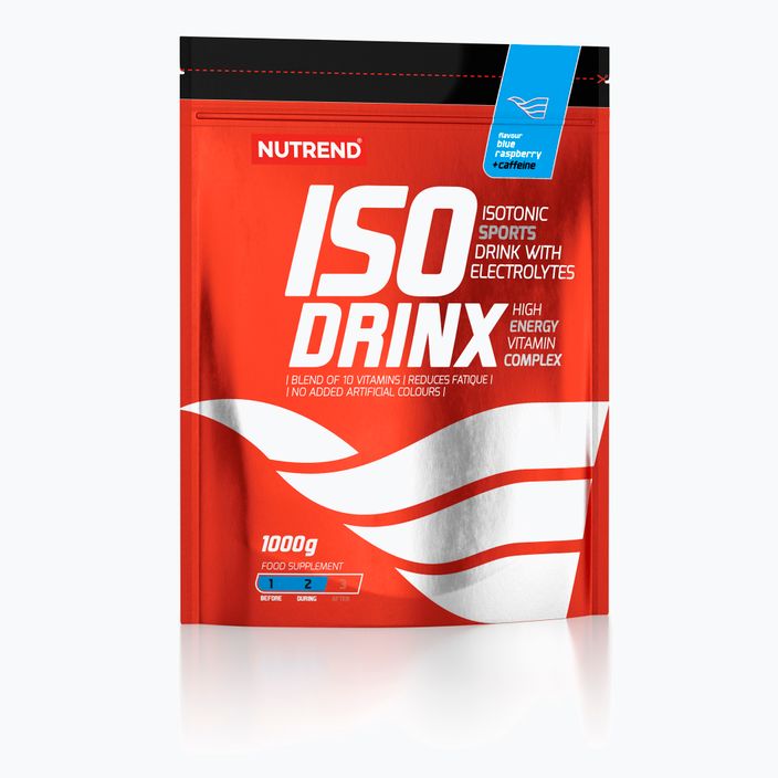 Băutură izotonică Nutrend Isodrinx 1000g zmeură albastră+cafeină VS-089-1000-MMA
