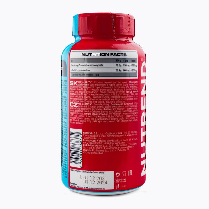 Kre-Alkalyn Nutrend creatină 120 capsule VR-031-120-XX 2